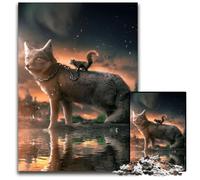 The Evil Squirrel 1000 Piece Jigsaw Puzzle Wooden Jigsaw Puzzles DIY Decoration, Brain Challenge, for Adult, Family, 50x75CM/19.68x29.52inch