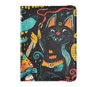 The Evil Yellow Pumpkin on Halloween Leather travel wallet womens passport holder for travel Vaccine Case Protector Cover Passport Wallet for men Ultra Slim