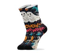 The Evil Yellow Pumpkin On Halloween Tube Socks Wicking Running Socks Durable Crew Sock For Hiking Indoor Gym 40Cm