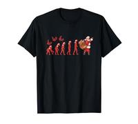 The Evolution of Christmas - Funny Santa Xmas family party T-Shirt
