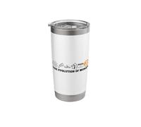 The Evolution of Money Bitcoin BTC Crypto Cryptocurrency Stainless Steel Insulated Tumbler