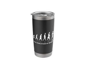 The Evolution of Money Bitcoin BTC Crypto Cryptocurrency Stainless Steel Insulated Tumbler