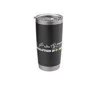 The Evolution of Money. Revolution is Coming Crypto Stainless Steel Insulated Tumbler