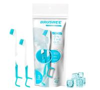 The Evolution of Oral Care Whitening | Prepasted On-The-Go Whitening Toothbrushes | 4-in-1 (Paste + Brush + Floss + Pick) | Individually Wrapped | Disposable | Travel Toothbrushes - (3-Pack)