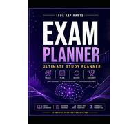 The Exam Blueprint: Daily, Weekly & Monthly Study Planner with Goal Tracking, Mock Test Analysis and Productivity Tools for Students