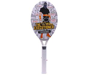 The Executioner White Electric Fly Swatter Bug Zapper Racket Fly Wasp Mosquito Insect Killer Single Layer Pest Control for Indoor and Outdoor