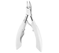 The exfoliating nail clipper trimming and care tool is ergonomically designed with a non slip grip that is easy to use comfortable and clean(White)