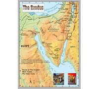 The Exodus Route Map A2 - Laminated | Detailed Laminated Wall Map, Ideal For Home, Office Or Classroom Display.