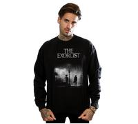 The Exorcist Men's Mono Distressed Poster Sweatshirt in Black | Size: 2XL The Exorcist Black 2XL