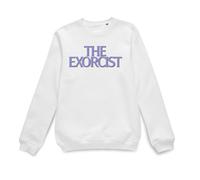 The Exorcist Official Logo Women's Sweatshirt in White | Size: Small The Exorcist White S