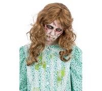 The Exorcist Wig Regan Halloween Horror Movie Ladies Fancy Dress Accessory