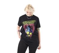 The Exorcist Unisex Black Short Sleeved T-Shirt | Possess My Heart Graphic Tee | Horror Movie Lover Apparel | Demon Exorcism Top | Creepy Occult Clothing for Men and Women