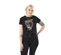 The Exorcist Women's Black Cropped Graphic Tee | You Possess My Heart Short Sleeve T-Shirt | Horror Movie Merchandise | Cult Classic Crop Top | Gothic Fashion Apparel | Dark Fantasy Clothing for Her