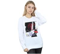The Exorcist Women's Scratched Eyes Sweatshirt in White | Size: 2XL The Exorcist White 2XL