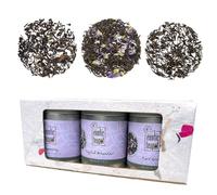 The Exotic Teapot - Black Breakfast Tea Selection Gift Box, Three 50g Tins of Supreme English Breakfast, Darjeeling Margaret’s Hope & Earl Grey Loose Leaf Tea