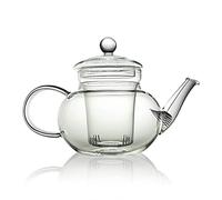 The Exotic Teapot - Classic Glass Teapot with Infuser, 600ml, 2 Cup Capacity, for Flowering or Loose Leaf Tea, Ultra Clear