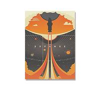 The Expanse Cosmic Poster Nordic Canvas Painting Abstract Home Decor Wall Art Retro Print Living Room Vintage Minimalist Picture(21x30cm No Frame)