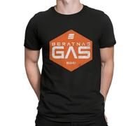 The Expanse Newest Tshirt for Men Beratnas Gas Round Collar Pure Cotton T Shirt Distinctive Birthday Gifts Streetwear. Black