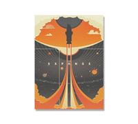 The Expanse Space Travel Universal Posters and Prints Canvas Painting Film Wall Art Pictures for Living Room Home Decoration(B,50x70cm No Frame)