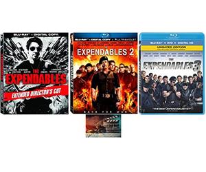 The Expendables Triple Feature One 1 Two 2 Three 3 Sylvester Stallone Jason Statham 3 Blu Ray Widescreen Set Includes Movie Set Glossy Print Art Card