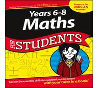 The Experts at Dummies Years 6 - 8 Maths For Students Paperback Book The Experts at Dummies Multicolor