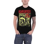 The Exploited Punks Not Dead Men T-Shirt Black S, 100% Cotton, Regular