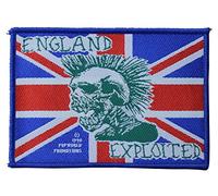 The Exploited Sew-On / Iron-On Patch England Exploited Woven 10 x 7 cm