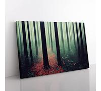 The Explosive Forest Canvas Wall Art Print Ready to Hang, Framed Picture for Living Room Bedroom Home Office Décor, 50x35 cm (20x14 Inch)