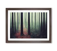 The Explosive Forest H1022 Framed Print for Living Room Bedroom Home Office Décor, Wall Art Picture Ready to Hang, Walnut A4 Frame (34 x 25 cm)