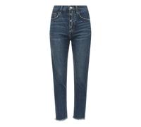 The Exposed Fly Vintage Cropped Slim Jeans Denim blue W26