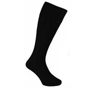 The Express Hats Company Mens 65% Wool Blend Traditional Long Hose Kilt Socks (Black)