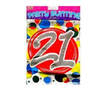 The Expressions Factory 21St Birthday Bunting (Pack Of 8) Multicoloured (One Size)