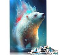The Extreme Icebear Puzzle Unique Home Decor Premium Cardboard Jigsaw Puzzle for Adults Teen Unique Gift 1000pcs (26x38cm)