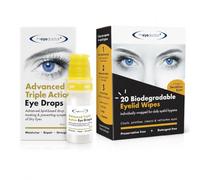 The Eye Doctor Dry Eye Care Bundle - Advanced Triple Action Eye Drops & Biodegradable Eyelid Wipes - Preservative-Free Lipid Eye Drops & Gentle Eyelid Cleansing Wipes for Dry, Sore & Irritated Eyes