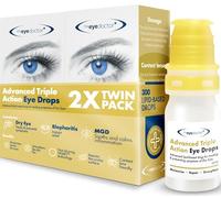 The Eye Doctor Dry Eye Drops, Advanced Triple Action Formula - Lipid-Based Eye Drops for Dry Eyes, MGD & Blepharitis Relief - Preservative Free, Contact Lens Friendly, 300 Drops per Bottle, 2X 10ml