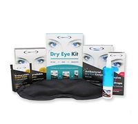 The Eye Doctor Dry Eye Kit - Essential Hot Cold Compress Mask, Biodegradable Eyelid Wipes & Intensive Relief Drops - Heat Treatment Cleansing Pack - Dry Sore Gritty Eyes - Blepharitis MGD