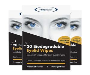 The Eye Doctor Eyelid Wipes Sensitive Eyes, Blepharitis, Eye Hygiene - 60 WIPES