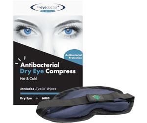 The Eye Doctor Heated Eye Mask for Dry Eyes - Warm Eye Compress for Blepharitis Relief - Reusable Microwave Safe Heat Eye Mask for MGD Treatment with Antibacterial Protection