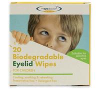The Eye Doctor Junior Eye Lid Wipes 20 Pack