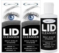 The Eye Doctor Lid Cleanser Twin Pack - Eyelid Cleanser to remove debris and make up from eyelids - Suitable for sensitive eyes - Contains Argan Oil Coconut Oil and Micellar Water 2x 100ml
