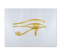 The Eye Of Horus Glass Chopping Board Benjamin Tate Design Natural One Size