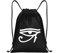 The Eye Of Horus Ra Egyptian Illuminati Unisex Gym Sack Portable Drawstring Backpack Lightweight String Backpack For Picnic Travel Holidays