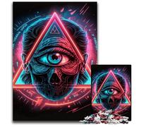 The Eye of Providence 1000 Piece Puzzle Wooden Jigsaw Puzzles for Adults Educational Activity for Cognitive Skills Cognitive Skill Improvement 50x75CM/19.68x29.52inch