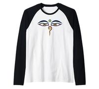 The Eyes of Buddha Raglan Baseball Tee