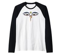 The Eyes of Buddha Raglan Baseball Tee