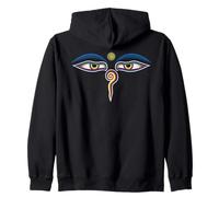The Eyes of Buddha Zip Hoodie