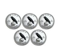 The F-CAW-F Coin - for Those Who Laugh at Life and Give Zero F*CKS! Adult Challenge Coin, Double-Sided Funny Adult Humor Challenge Coin, Freedom and Humor & Perfect Lucky Decision Token Gift (5 pcs)