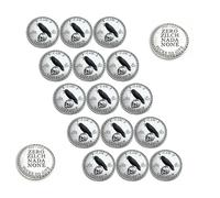 The F-CAW-F Coin,for Those Who Laugh at Life and Give Zero F*CKS! Double-Sided Design Last Fuck Decision Coin, Novelty Coins Gag Gifts for Women Men (15 Pcs)