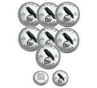 The F-CAW-F Coin - for Those Who Laugh at Life and Give Zero F*CKS!Double-Sided Design Last Fuck Decision Coin,For Letting Go and Moving On (7PCS)