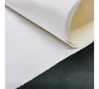 The Fabric Guys 140cm Wide Fusible Woven 100% Cotton Fabric 315gsm Medium Weight Interfacing Interlining Stiffening Heat & Bond Easy to Use Single Sided (1 Metre) White Solid